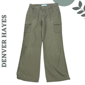 Denver Hayes Olive Green Cargo Pants – 100% Cotton – Size 8